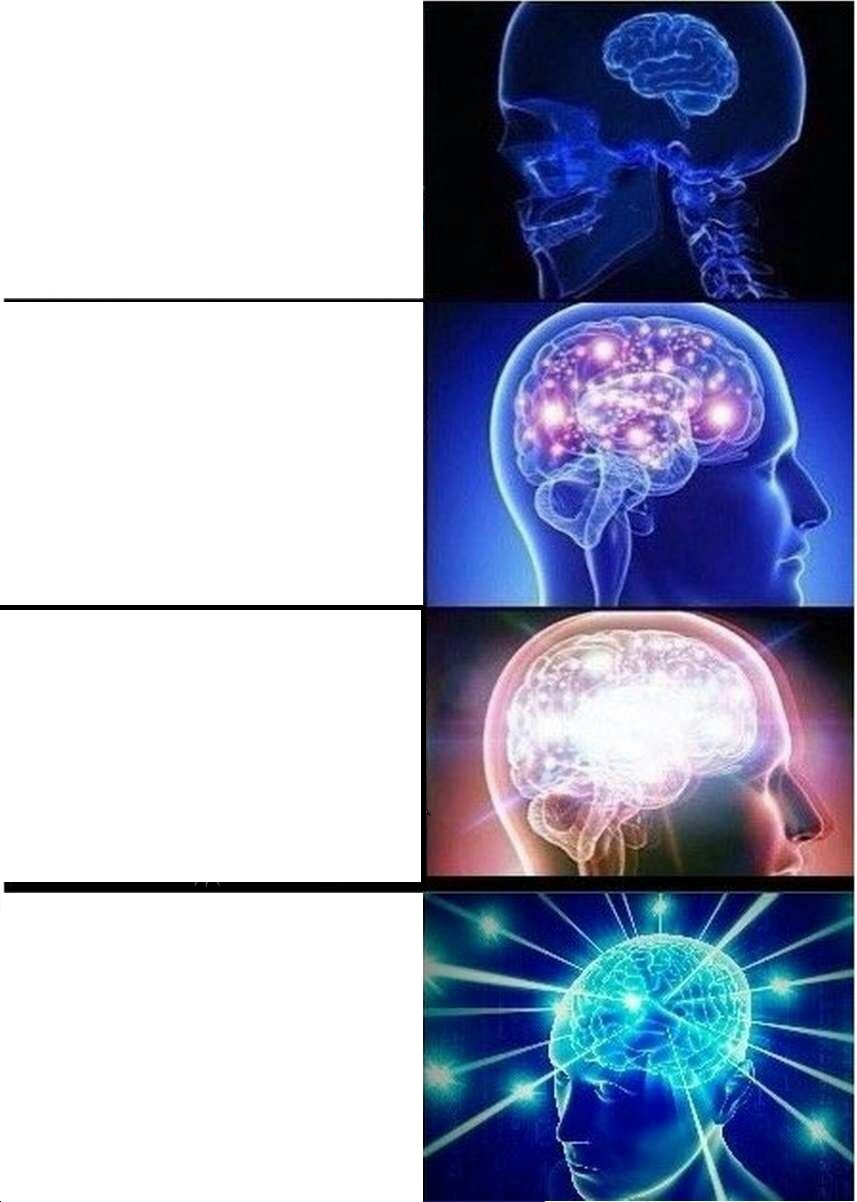 Expanding Brain meme about Lelick